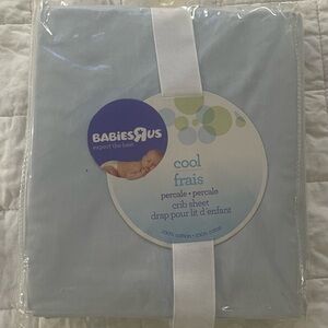 NWT Babiesrus crib sheet percale 200 thread count 100% cotton